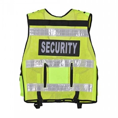 Hi Viz Tactical Vest Security Reflective Safety Vest With for Enforcement, CCTV, Dog Handler Tac Vest With Multi-pockets OTC-RSV-Klickfast