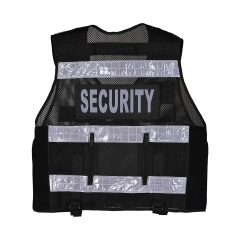 Gilet de sécurité réfléchissant de sécurité pour gilet tactique Hi Viz avec pour application, vidéosurveillance, gilet Tac pour chien avec plusieurs poches OTC-RSV-Klickfast