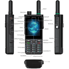 5W DMR Knob power on 4g dual mode POC+DMR+UHF radio REALPTT ZELLO Walkiefleet