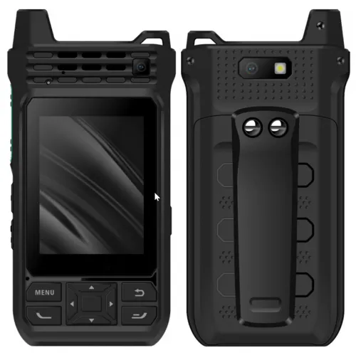 B8000 2.4 touch screen inch Android 8.1 system IP67 waterproof 4G POC walkie talkie with camera lens and type C, M6 port,