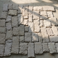 Chapa de piedra de revestimiento de pared de setas de arenisca blanca