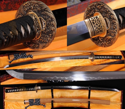 Real Sharp Japanese Samurai KATANA Sword Full Tang Blade Real 1095 High Carbon Steel Clay Tempered Hamon Razor Sharp
