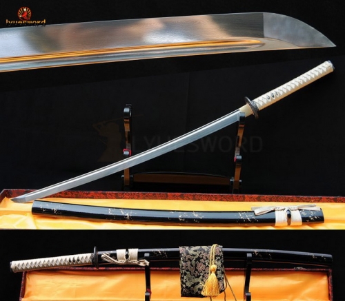 Full Handmade Folded Steel Damascus Japanese Katana Samurai Sword Full Tang Very Sharp Blade