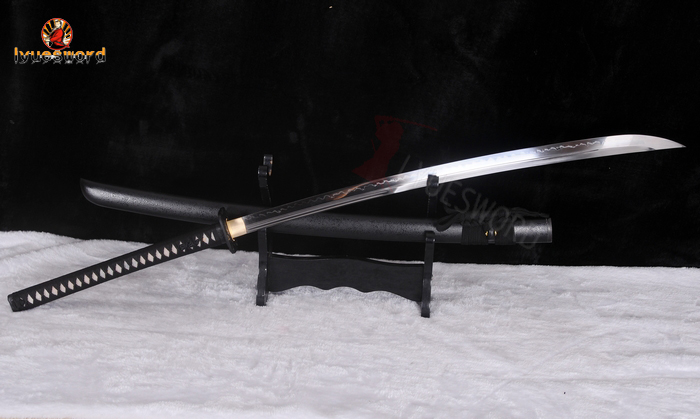 46" NAGINATA Japanese samurai sword Clay Tempered T1095 Steel Razor Sharp Katana 