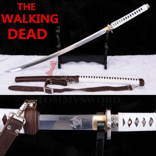 Handmade Japanese Walking Dead Sword---Michonne's Katana Zombie Killer Sharp