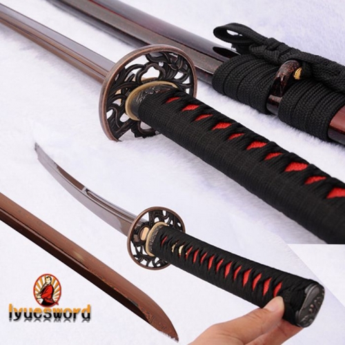 Japanese Samurai Sword KATANA Folded Steel Full Tang Sharp Blade Cut Bamboo