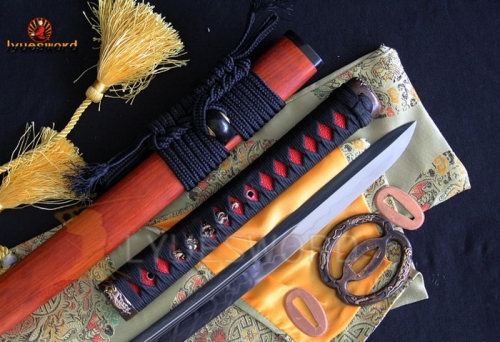 High Quality Japanese Samurai Sword Katana Clay Tempered Very Kogarasu Maru Blade Razor Sharp Real Cut