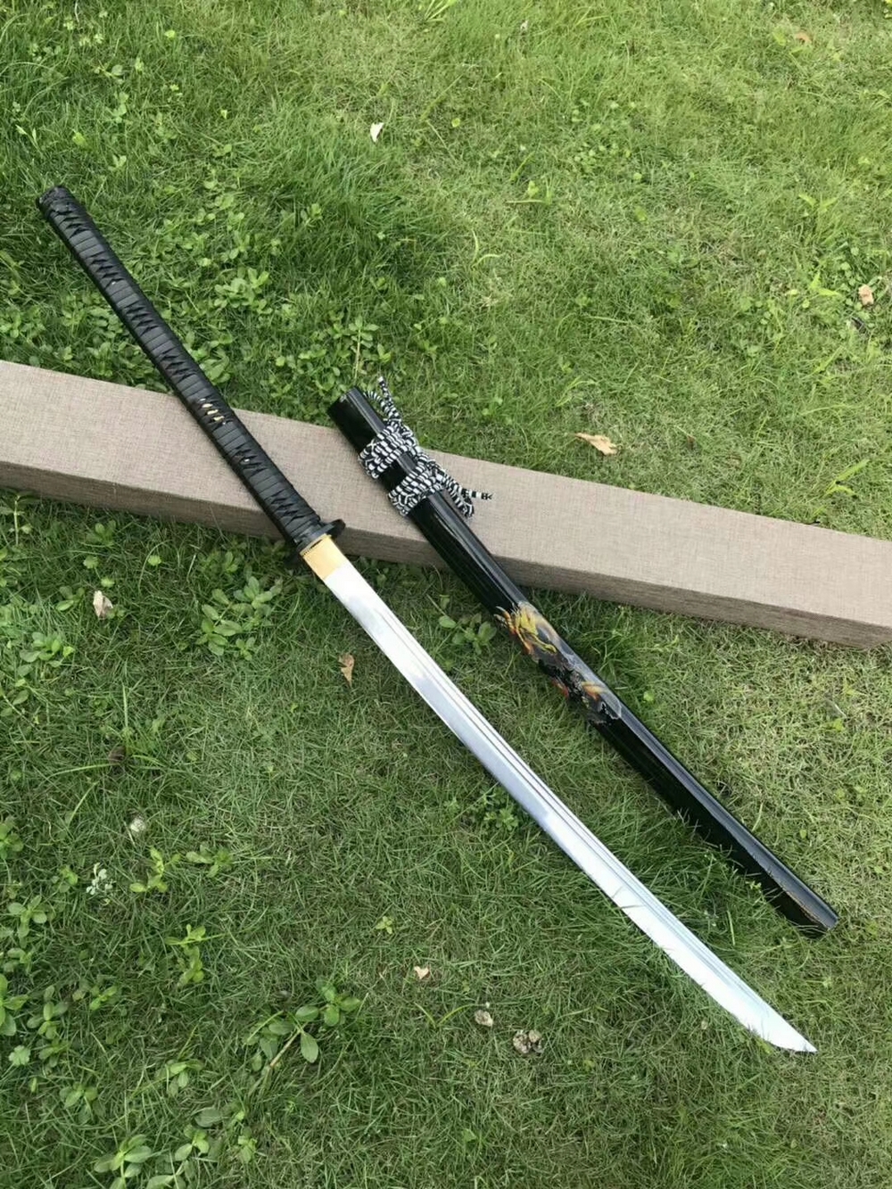 Japanese Samurai Ninja Sword 9260 Spring Steel Ninjato Very Sharp Straight Blade 