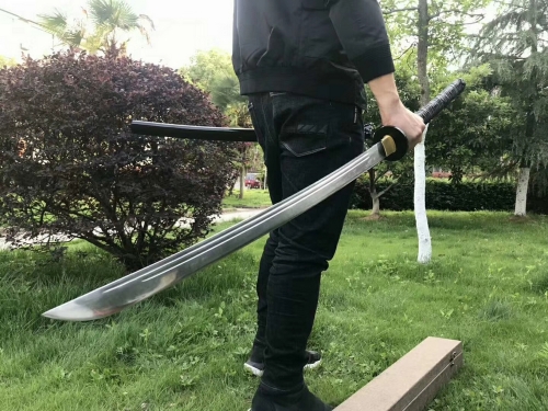 Spring steel blade japanese Katana samurai real sword tang