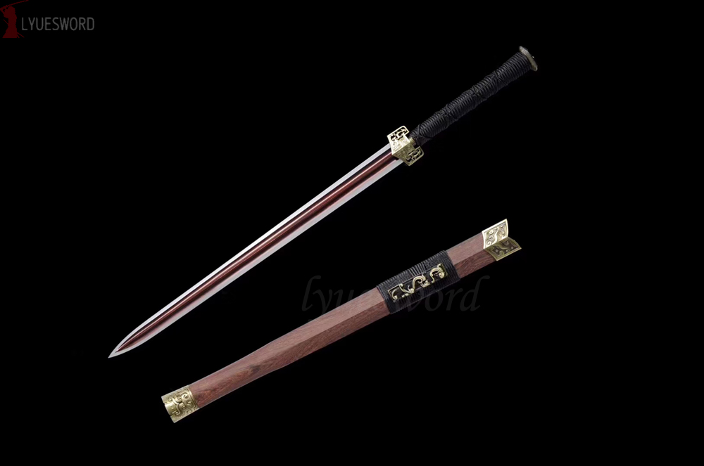 Handmade Chinese Wushu Sword Sharp Spring Steel Blade Kung Fu Saber Battle Ready 