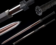  Chinese Sword,Peony Jian Sword(Forged Damascus Steel