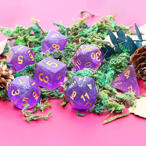 Purple Iridecent Dice