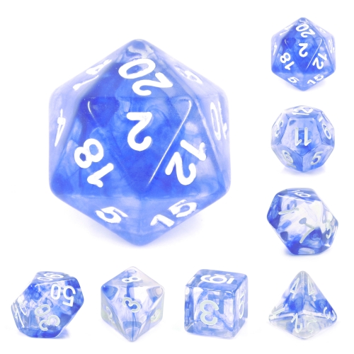 Blue Nebula Dice