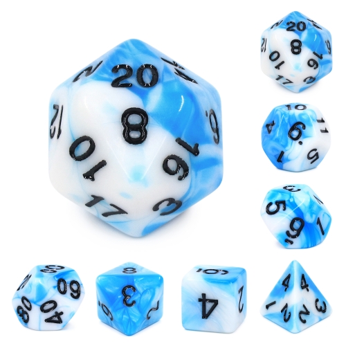 (Blue+White) Blend Color Dice