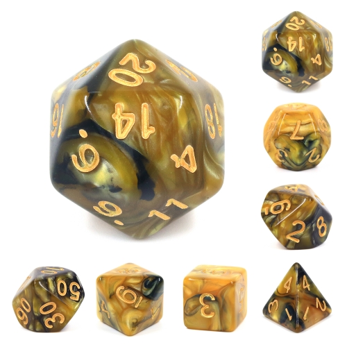 (Black+Yellow) Blend Color Dice