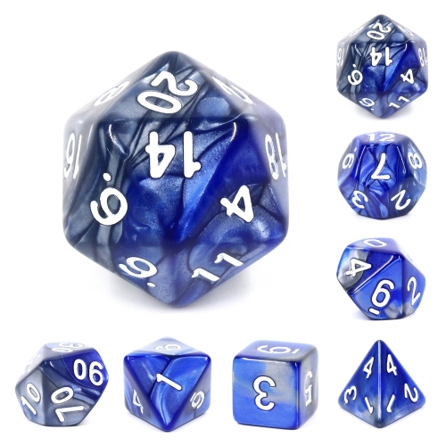 (Silver+Blue) Blend Color Dice