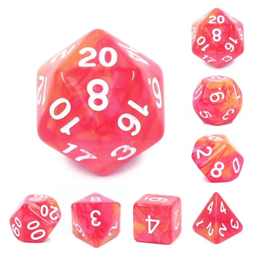 (Rose Red+Orange) Blend Color Dice