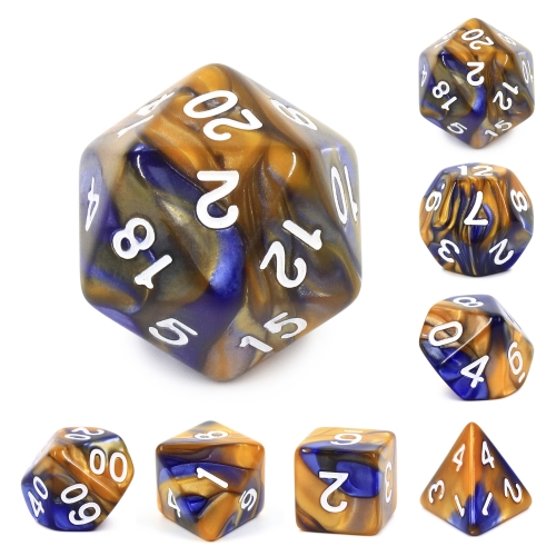 (Dark Blue+Gold) Blend Color Dice