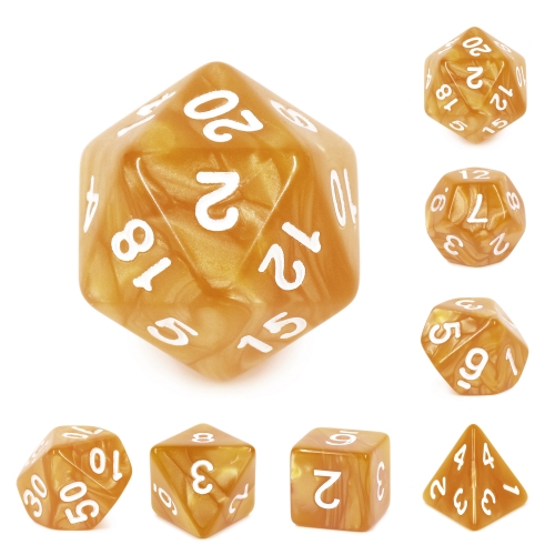 Golden Pearl Color Dice