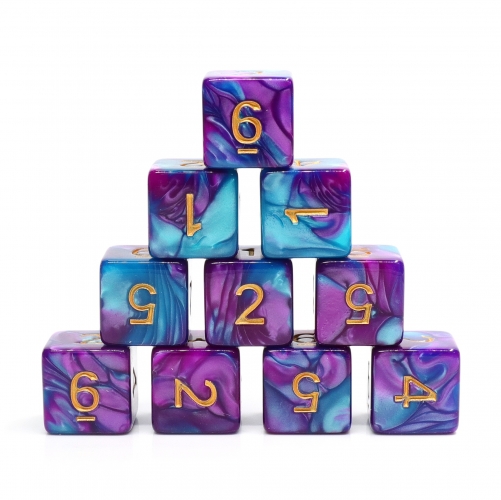 (Blue+Bright Purple) Blend-D6 sets