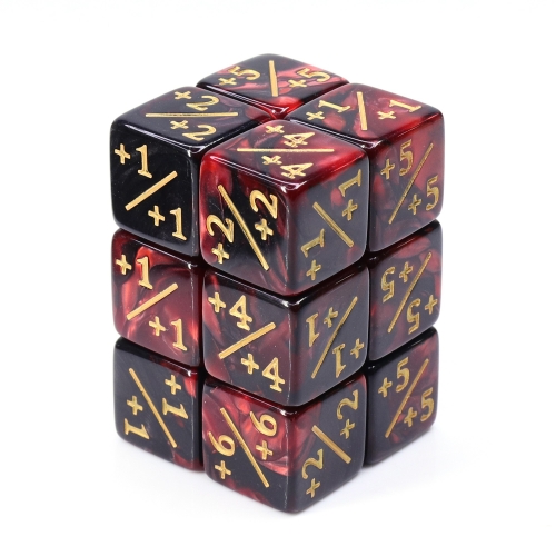 16mm Counter Dice(Red+Black)