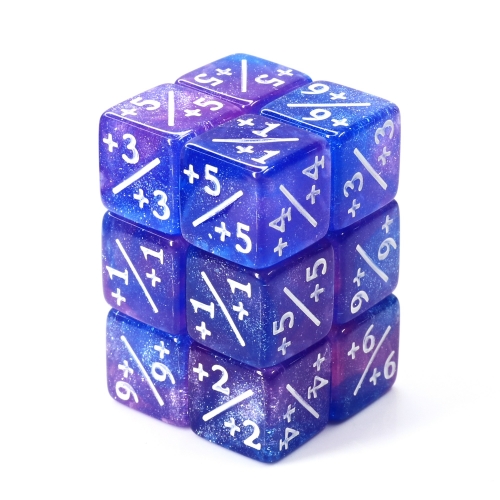 Counter Dice(Blue Purple Glitter)