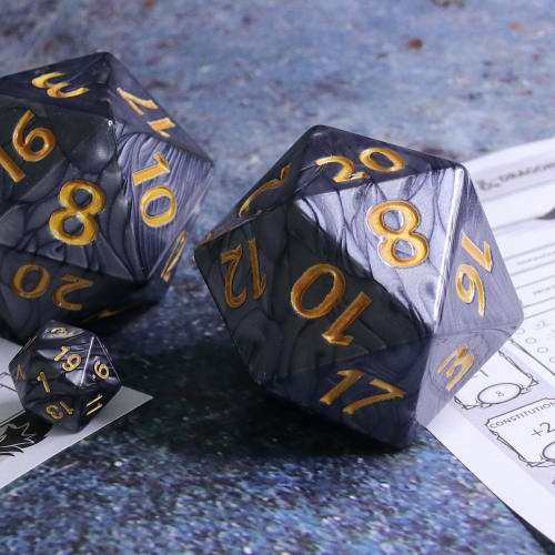 55mm Titan Dice(Black Pearl)