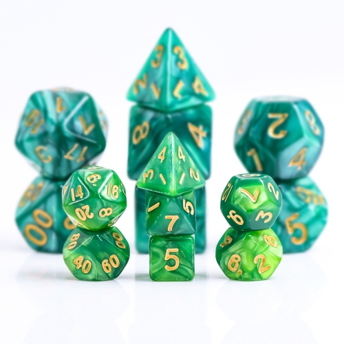 Mini Dice-Green Pearl