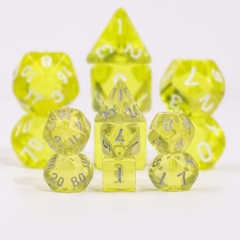 Mini Dice-  Transparent Yellow