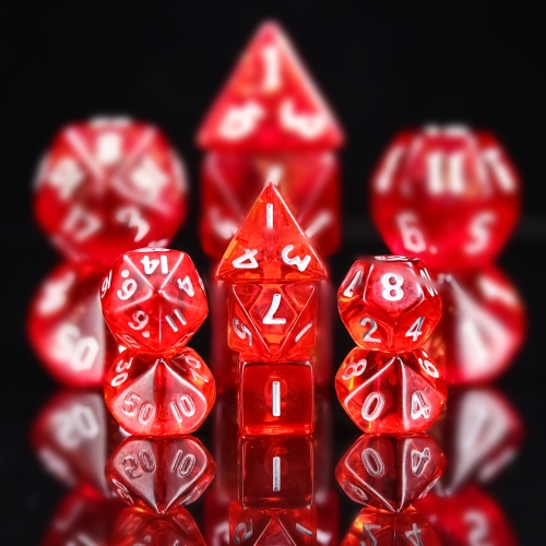 Mini Dice-  Transparent Red