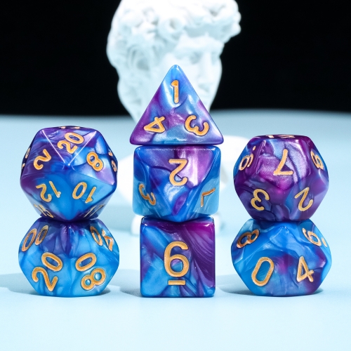 (Blue+Bright Purple) Blend Color Dice