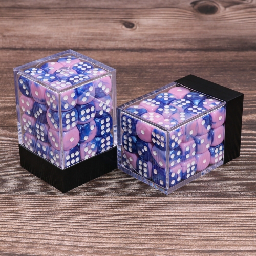 (Pink+Blue) 12mm pips dice