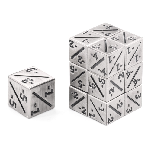 12mm Negative counter dice-Silver