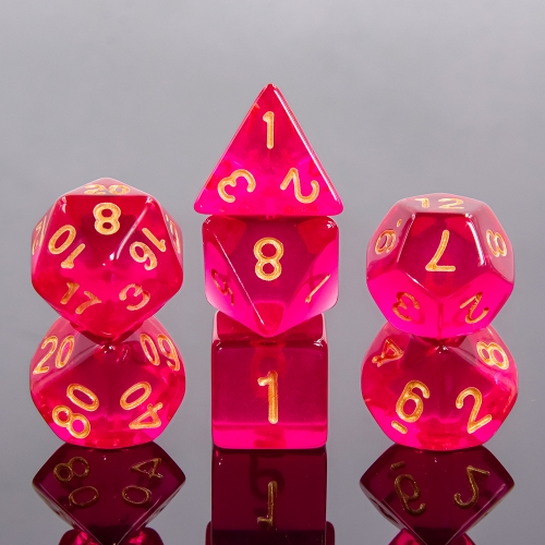 Dark Purple Transparent dice