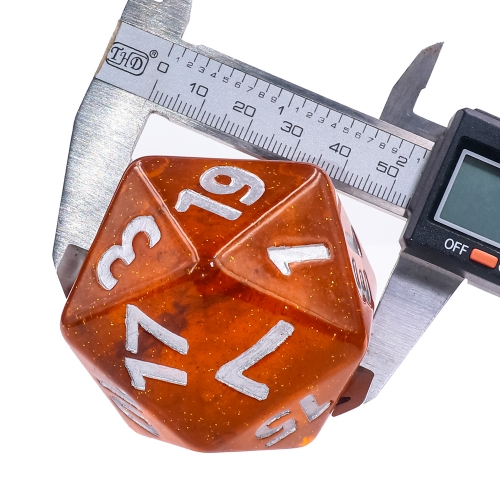 55mm Titan D20-Orange  black Glitter