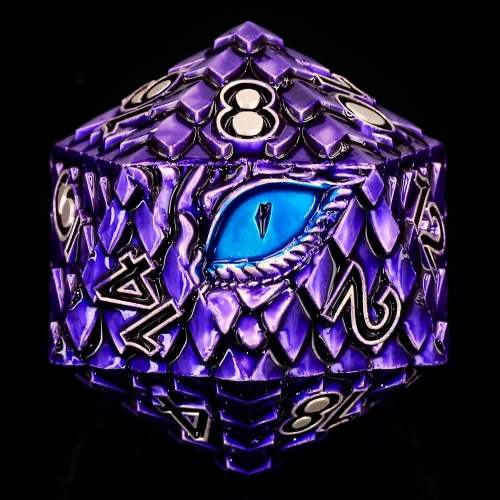 Titan D20s-Dragon Eye (Purple w Blue Eye)