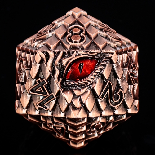 Titan D20s-Dragon Eye (Copper w Red Eye)