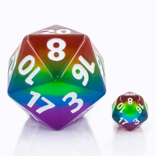 55mm Titan D20-Transparent Rainbow