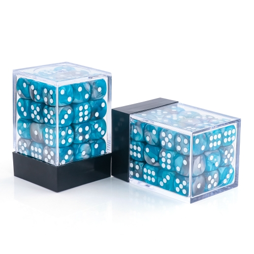 (Blue+Gray) 12mm pips dice