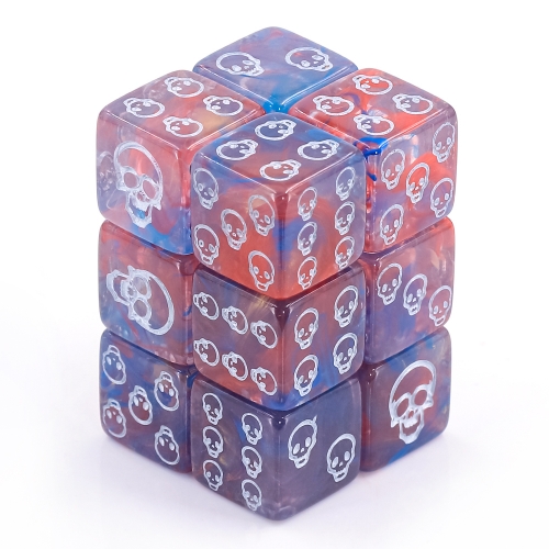 Purple Skull pips dice