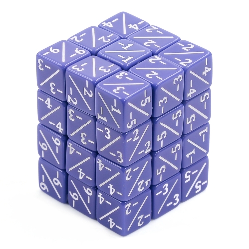 12mm counter dice-Purple Negative