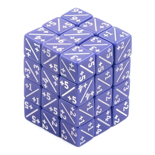 12mm counter dice-Purple Positive