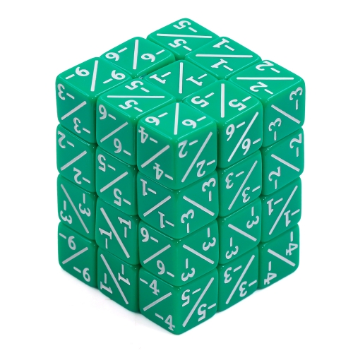 12mm counter dice-Green Negative