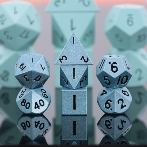 Mini metal Dice-Blue