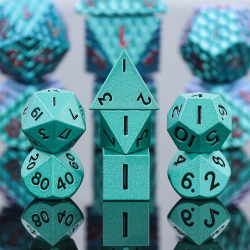Mini metal Dice-Mint Green