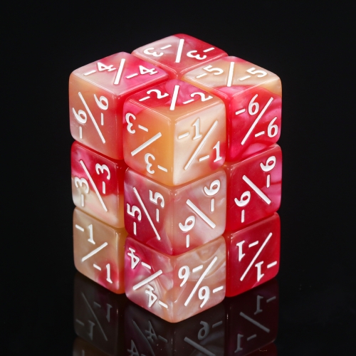 16mm Counter Dice(Red+White Counter Pearl)