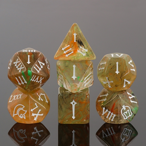 Caramel Silky Roman Helmet Dice
