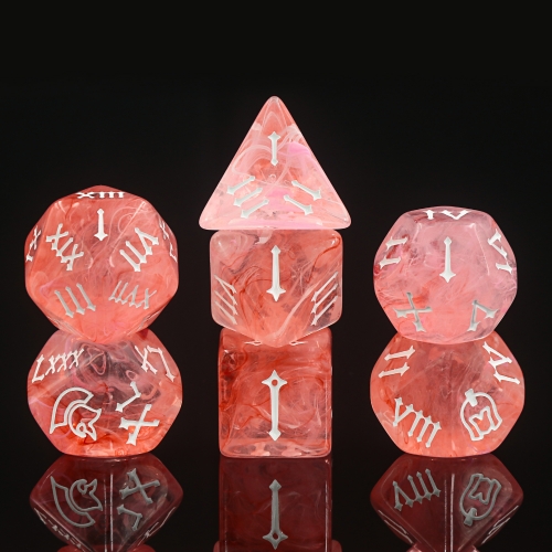 Pink Mist Roman Helmet Dice