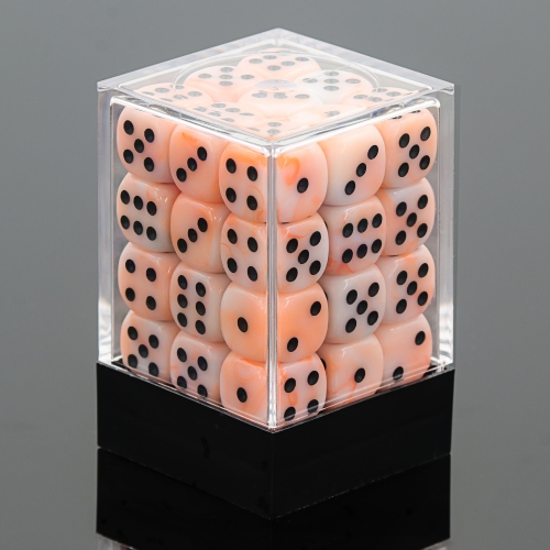 Peach Silk 12mm Pips Dice