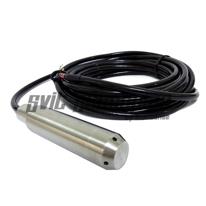 5 Meter Range Submersible Water Level Transducer Liquid Level Transducer Sensor 4 to 20 mA Output 24V DC Power 11M Cable